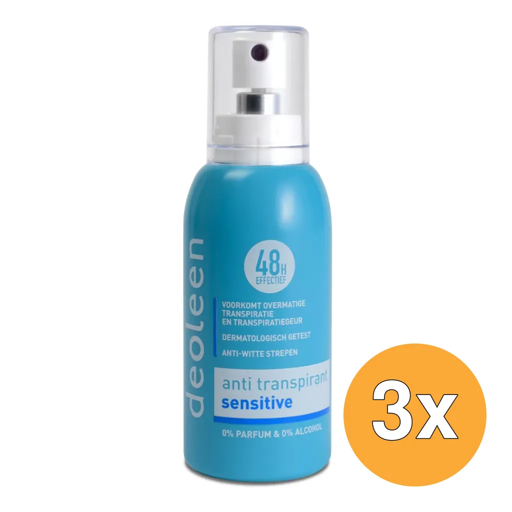 3x Deoleen Deodorant Spray Sensitive (75 ml)