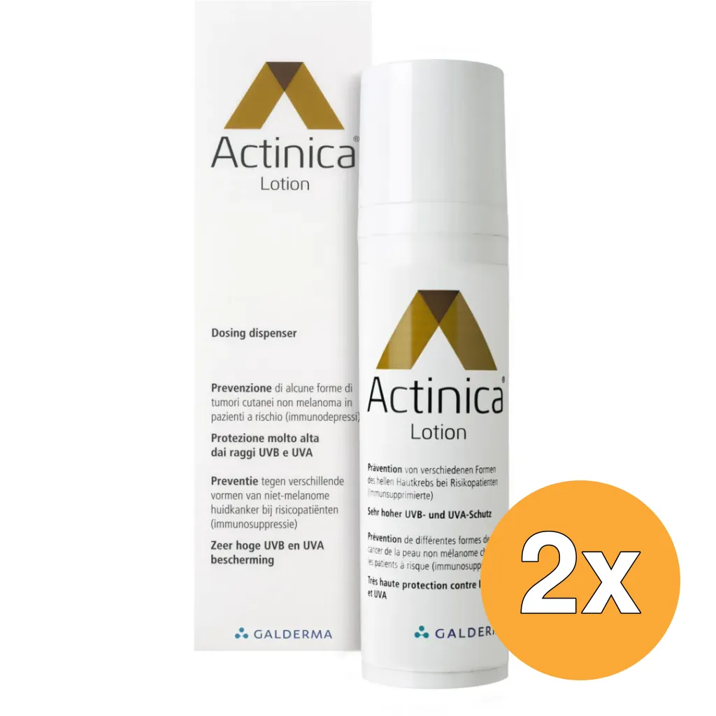 2x Actinica Lotion SPF50+ (80 gr)