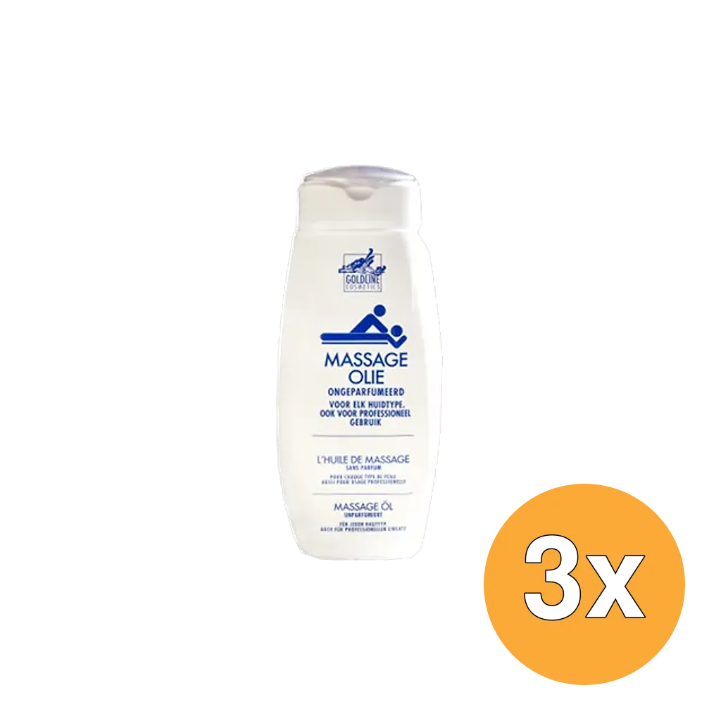3x Goldline Massage Olie (300 ml)