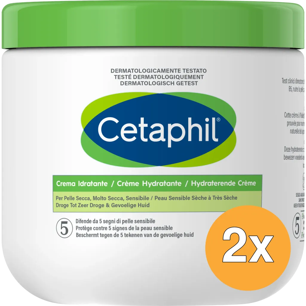 2x Cetaphil Hydraterende creme (450 gr)