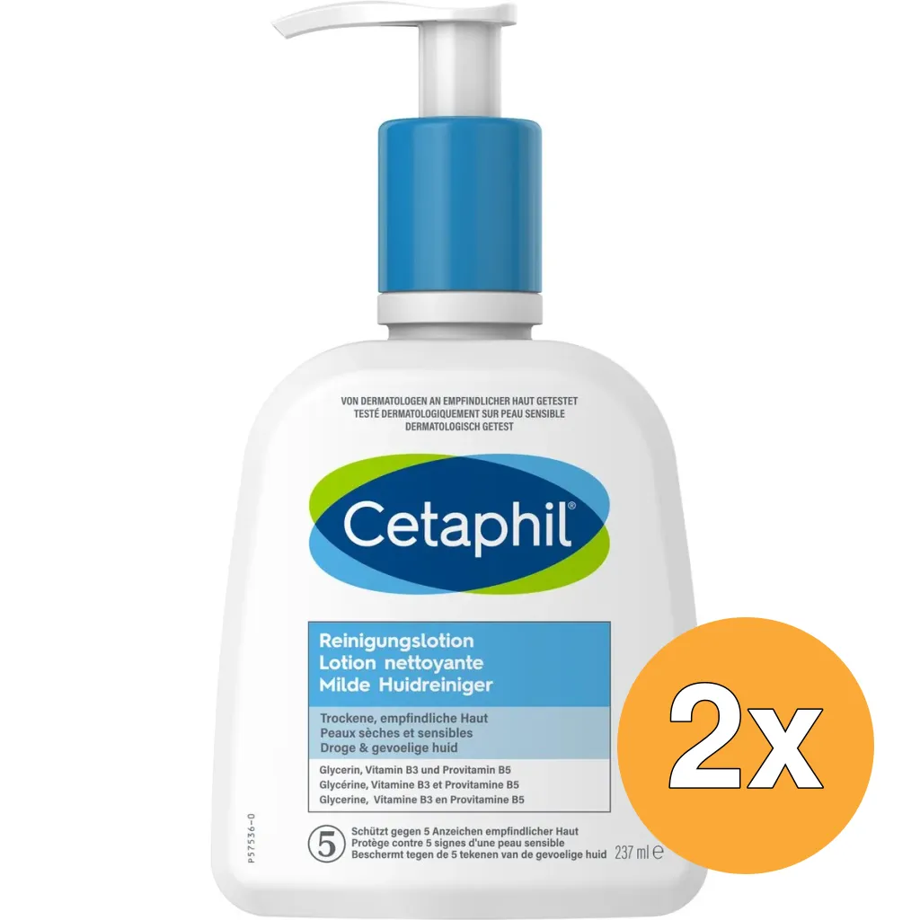 2x Cetaphil Gentle Skin Cleanser (237 ml)