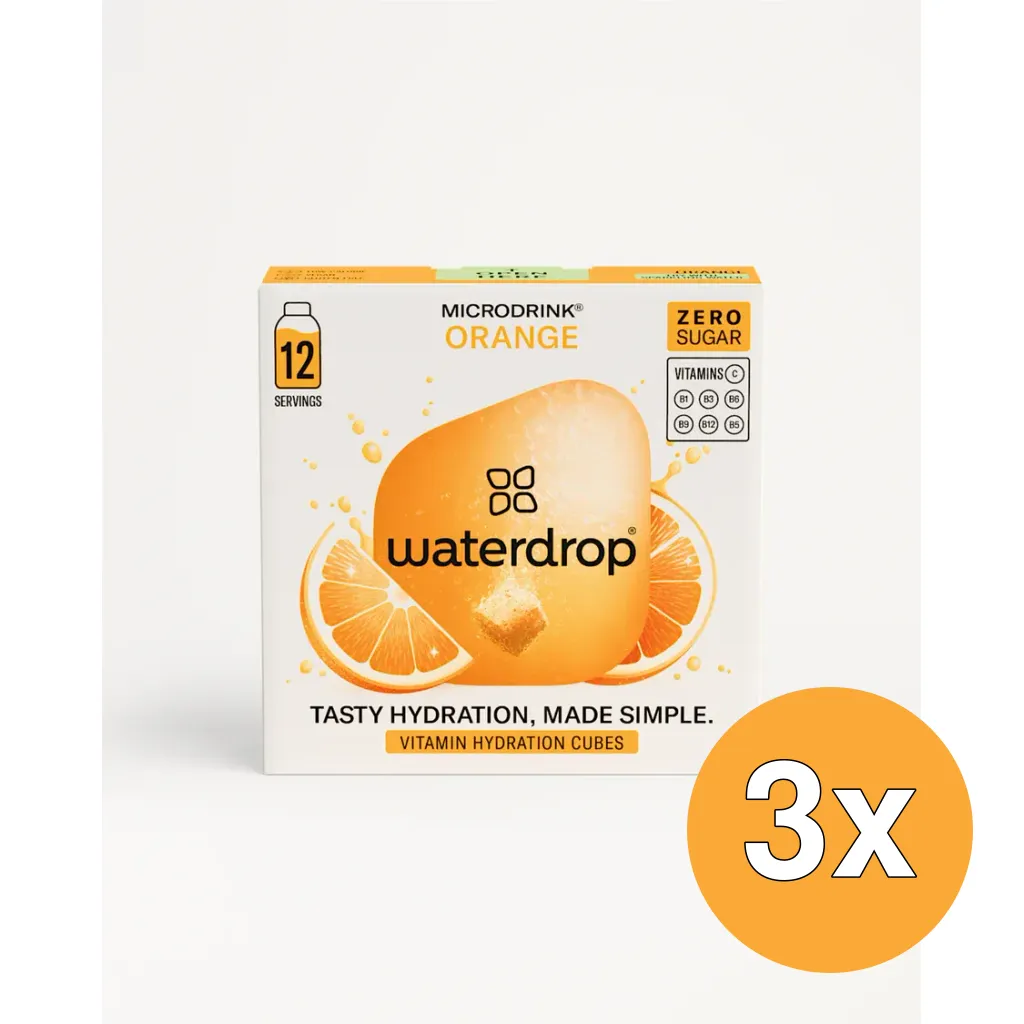 3x Waterdrop Microdrink Summer Orange (12 stuks)