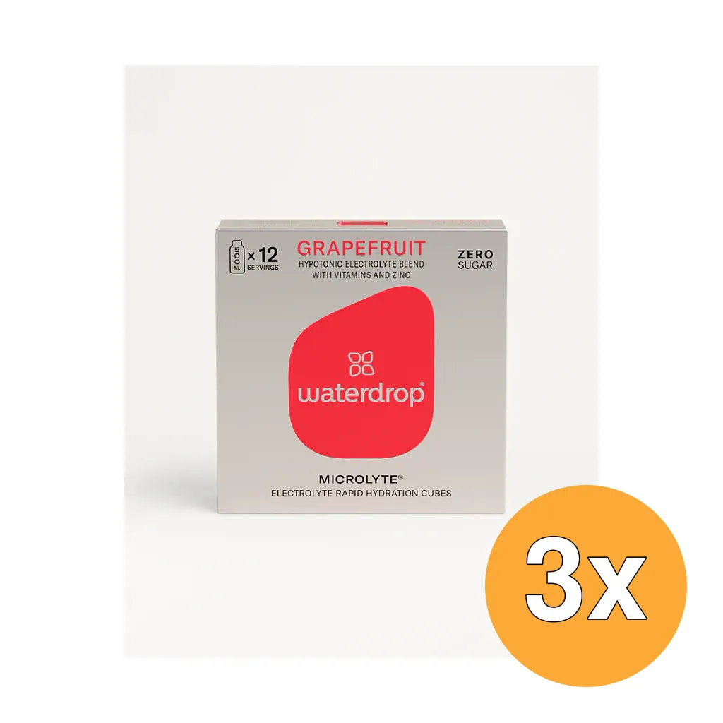 3x Waterdrop Microlyte Bruistabletgrapefruit (12 stuks)