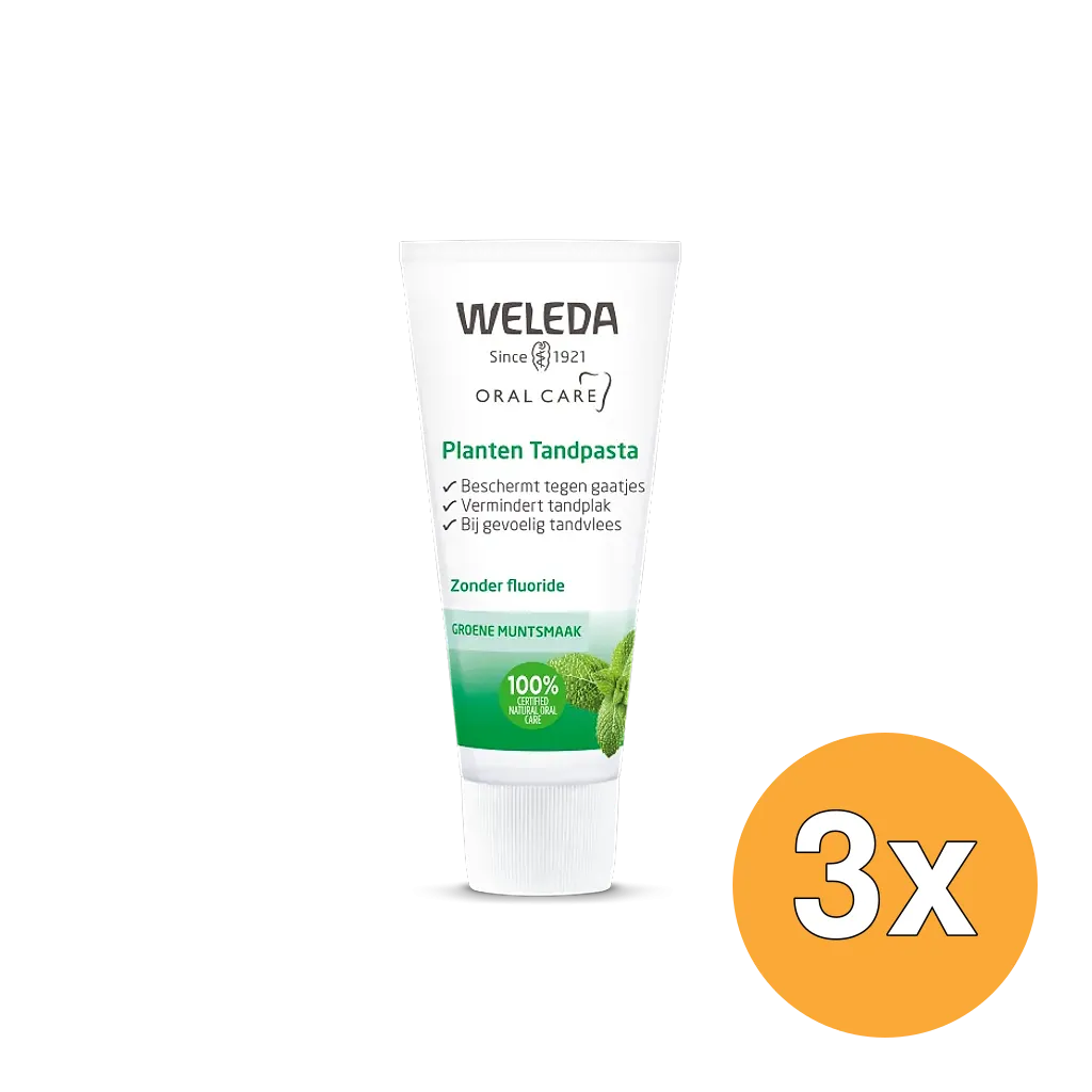 3x WELEDA Planten tandpasta (75 ml)