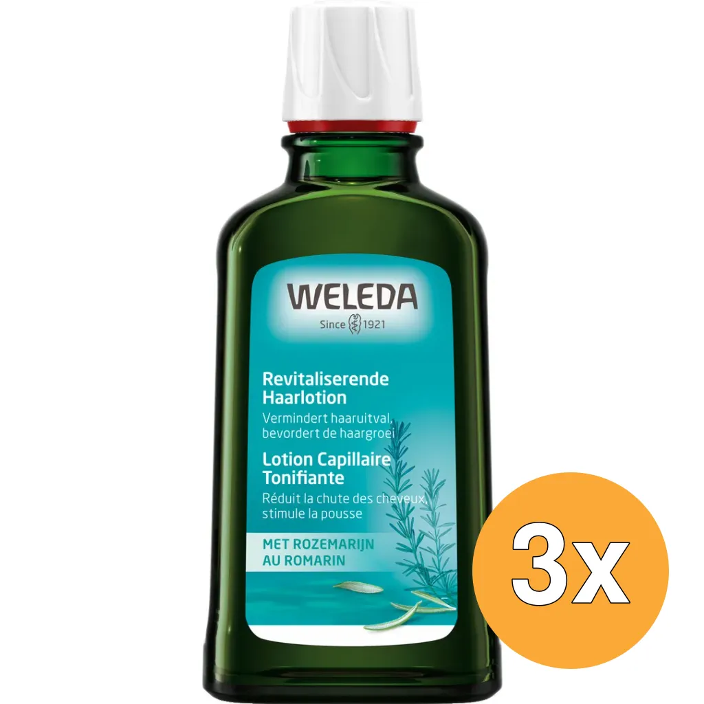 3x WELEDA Revitaliserend haarlotion (100 ml)