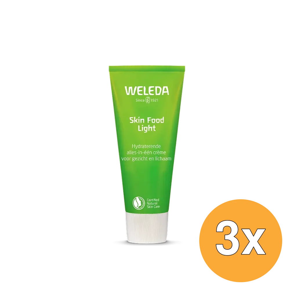 3x WELEDA Skin food light (75 ml)