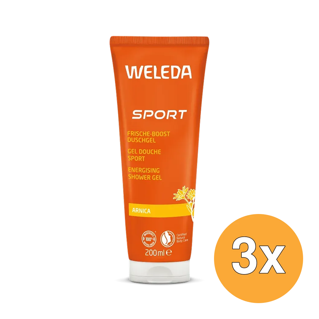 3x WELEDA Arnica sport douchegel (200 ml)