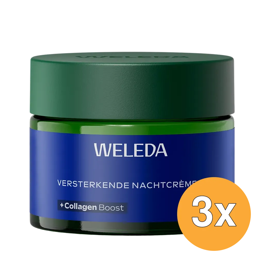 3x WELEDA Blauwe Gentiaan & Edelweiss versterkende nachtcreme (40 ml)