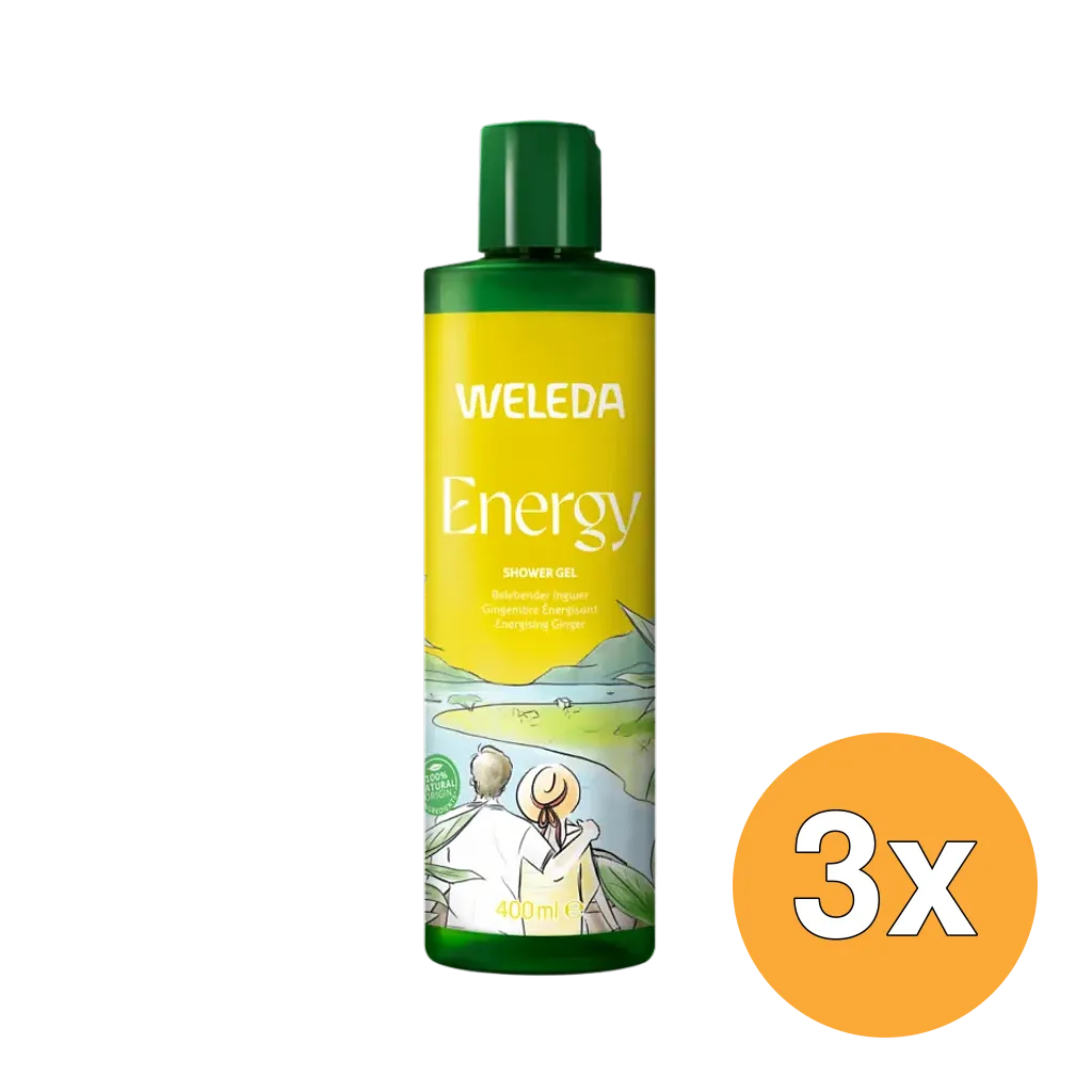 3x Weleda Energy Douchegel Gember (400 ml)