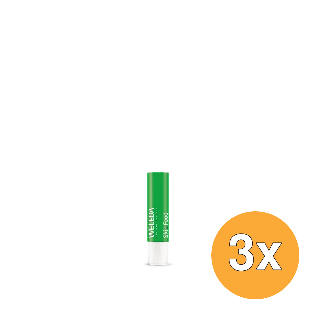 3x Weleda Skin Food Lip Butter Stick (4,8 gr)