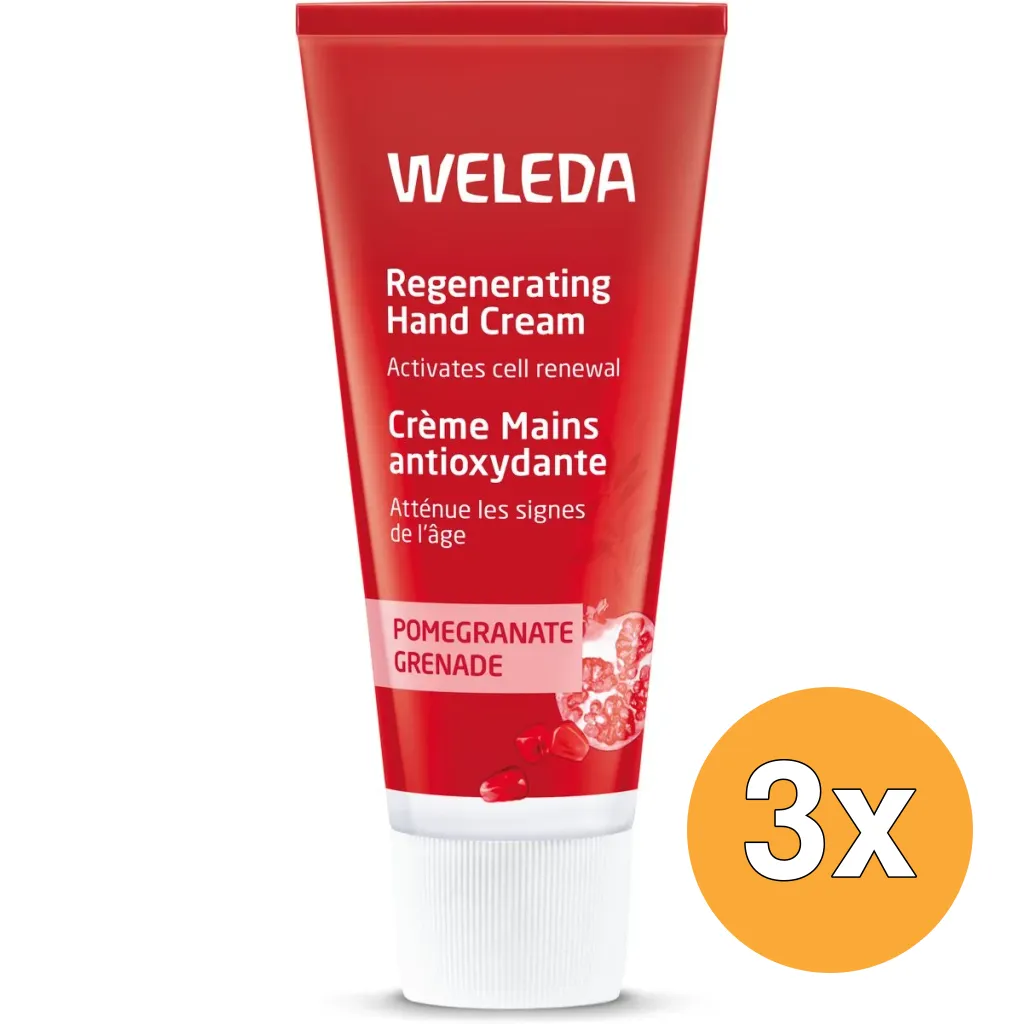 3x WELEDA Granaatappel Regeneratie Handcreme (50 ml)