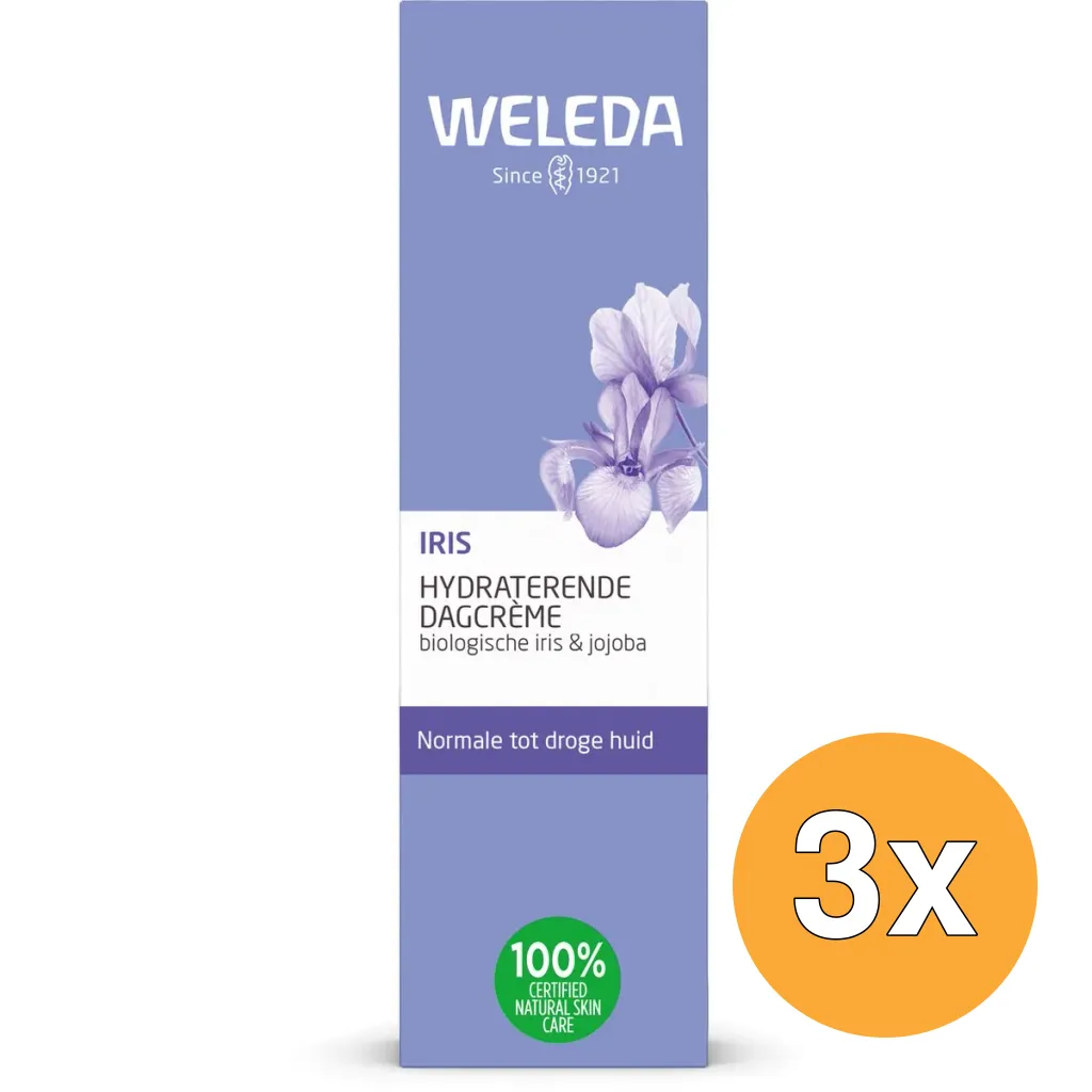 3x Weleda Iris Hydraterende Dagcreme (30 ml)
