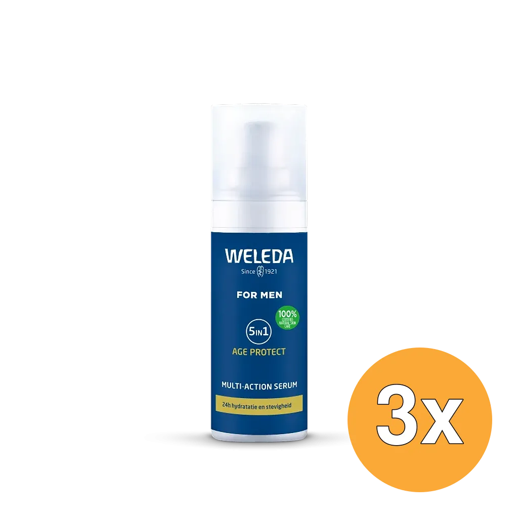 3x WELEDA Men 5in1 multi-action serum (30 ml)