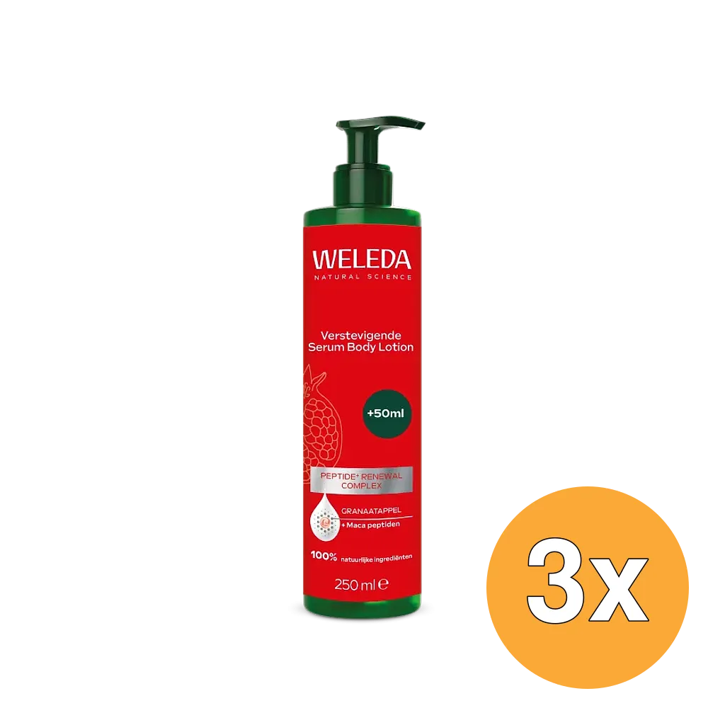 3x WELEDA Verstevigende Serum Body Lotion Granaatappel (250 ml)