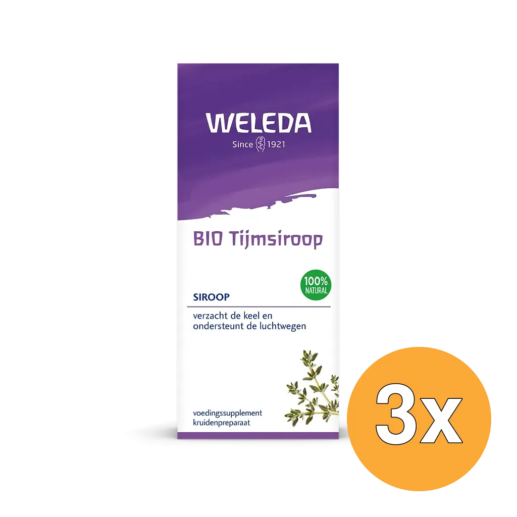 3x WELEDA Tijmsiroop bio (200 ml)