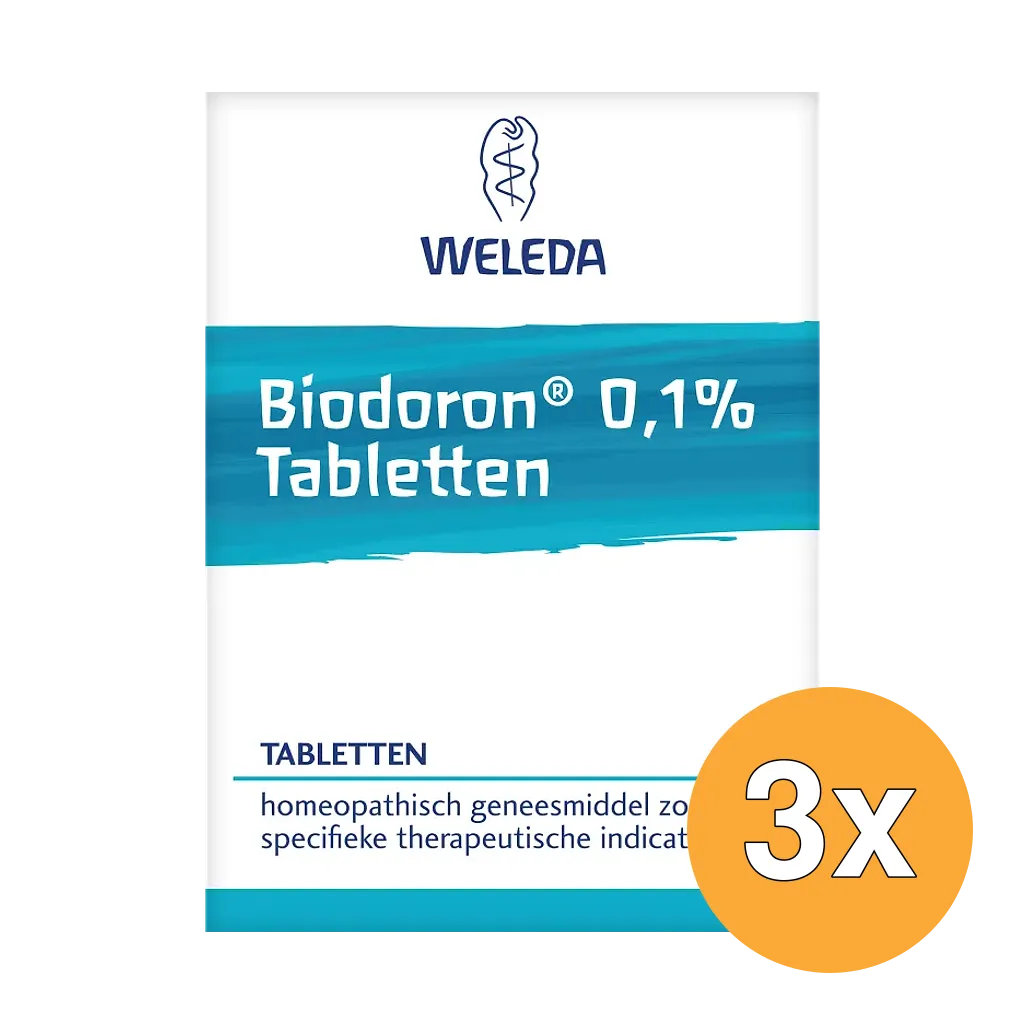 3x WELEDA Biodoron 0.1% (250 tabletten)
