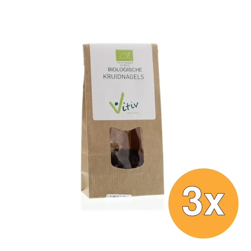 3x Vitiv Kruidnagels Bio (25 gr)