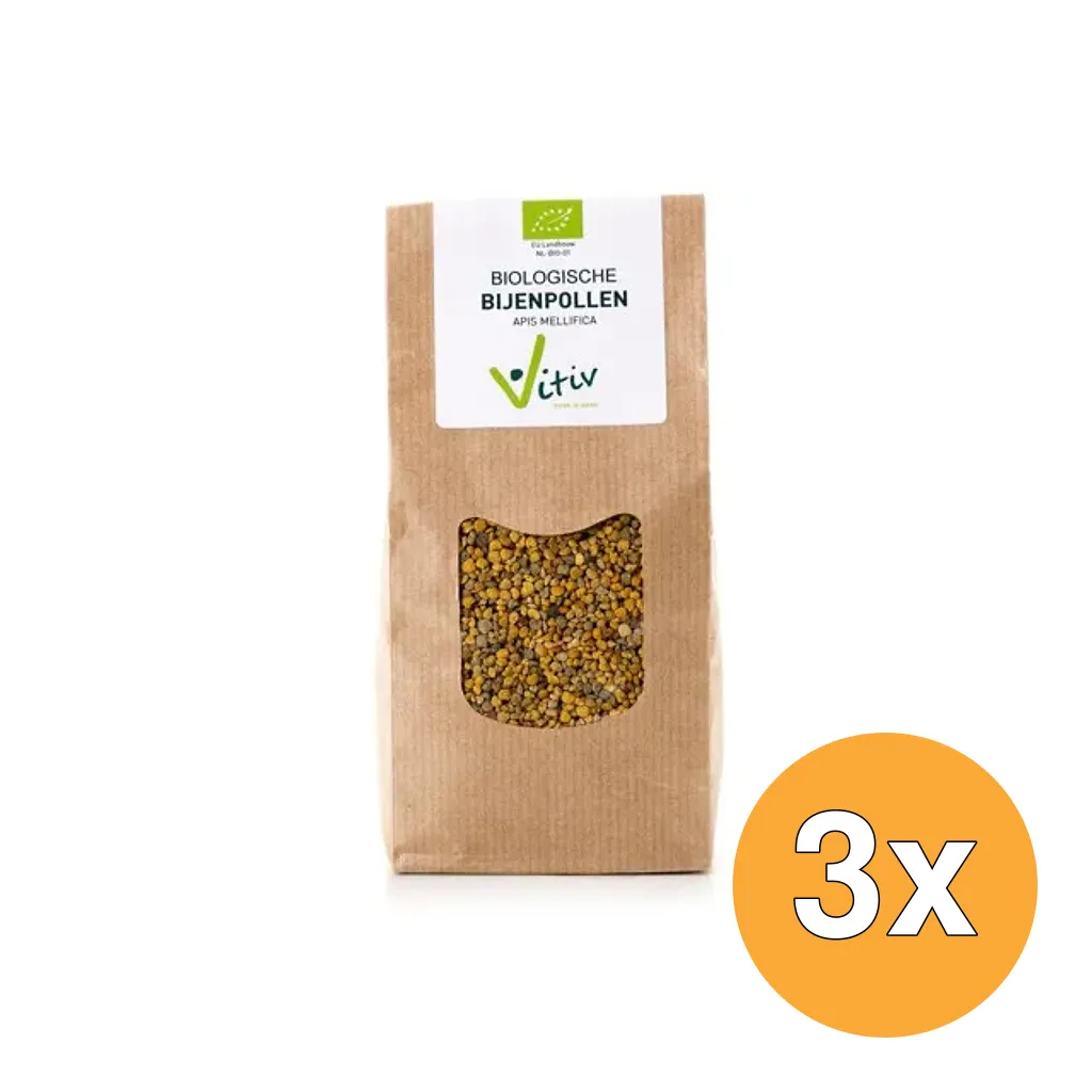 3x Vitiv Bijenpollen Bio (300 gr)