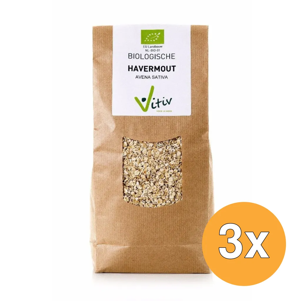 3x Vitiv Havermout Bio (1000 gr)