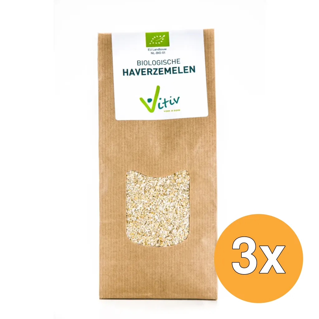 3x Vitiv Haverzemelen Bio (500 gr)