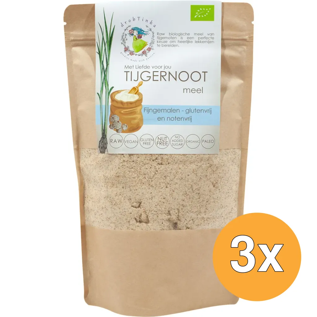 3x Vitiv Tijgernoot Meel Biologisch (400 gr)