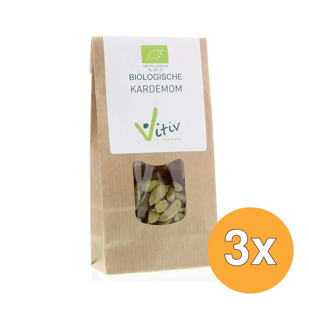 3x Vitiv Kardemom Heel Bio (40 gr)