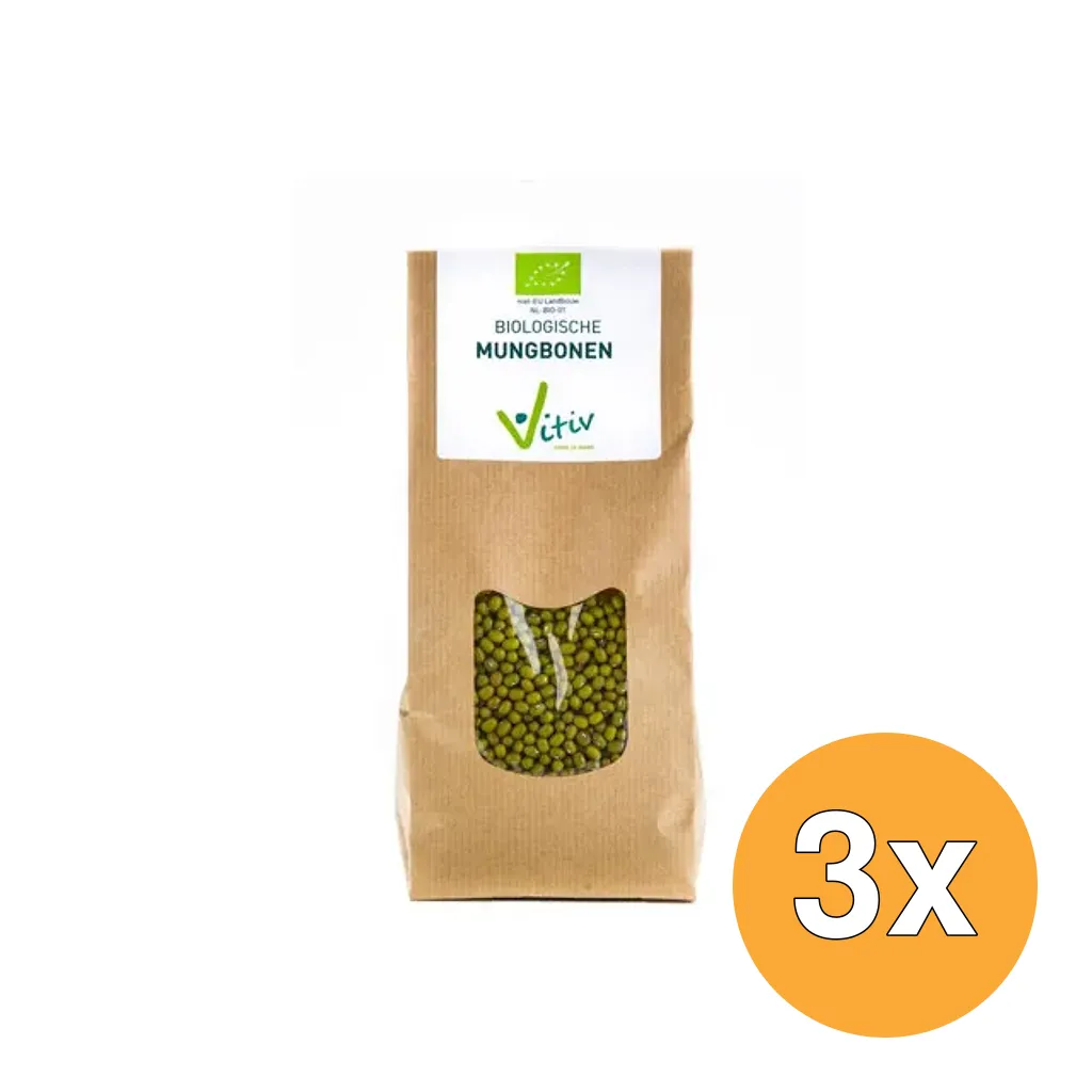 3x Vitiv Mungbonen Bio (500 gr)