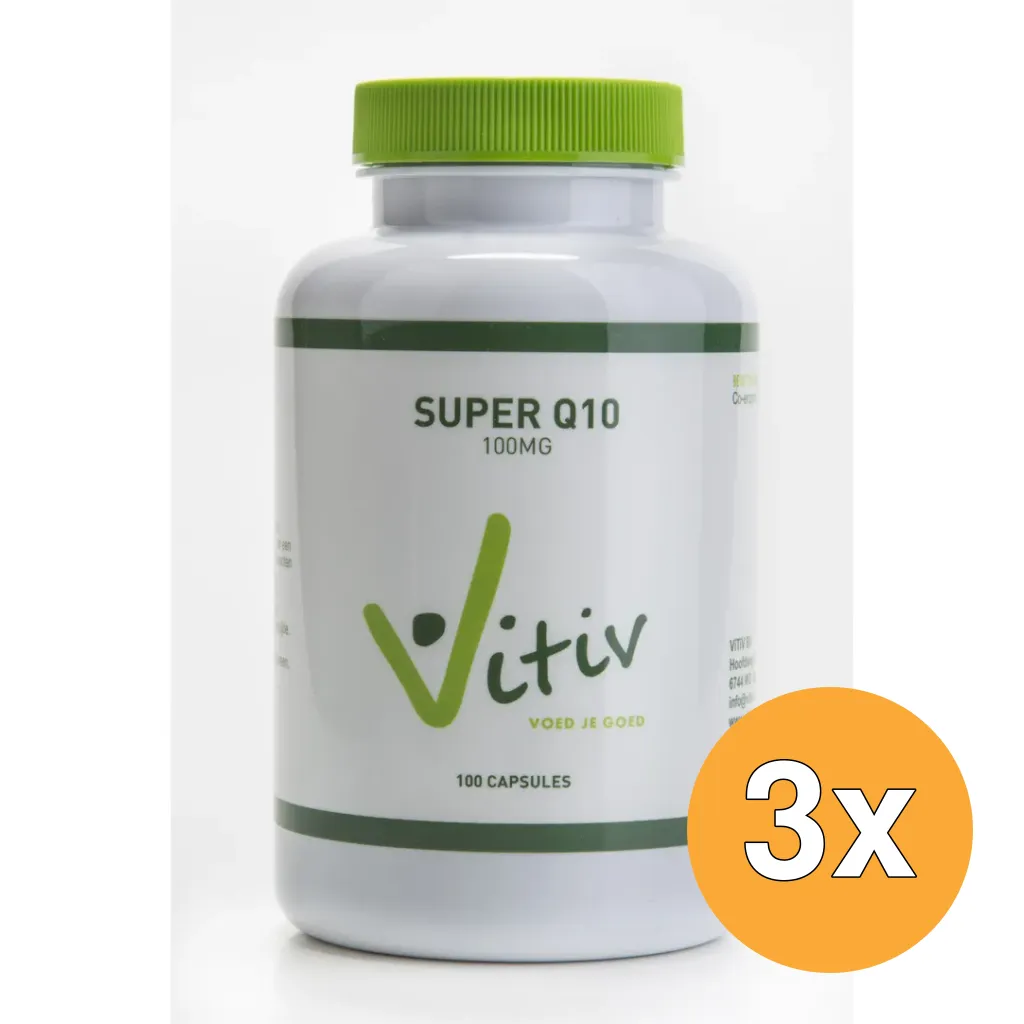 3x Vitiv Q10 100 Mg (100 capsules)