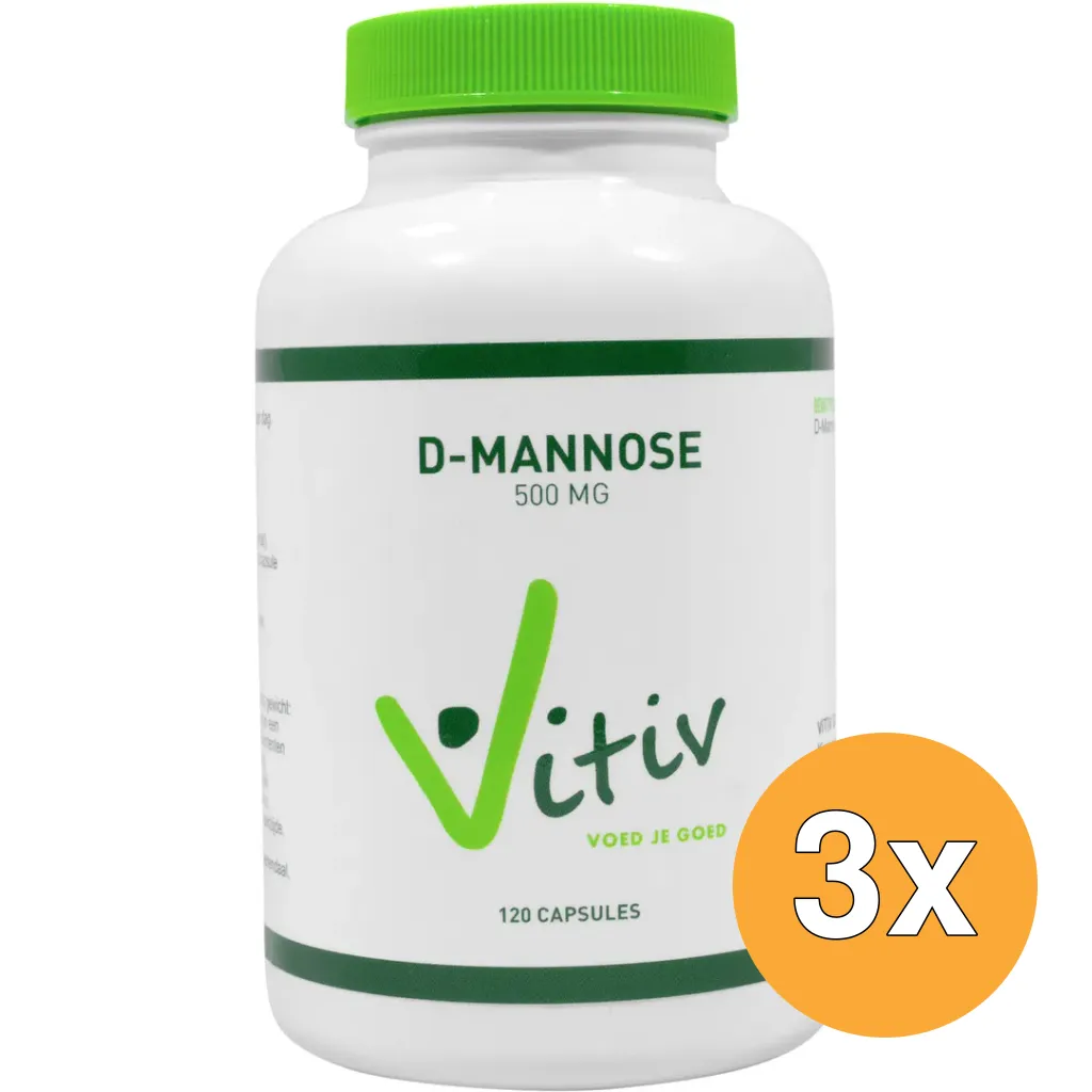 3x Vitiv D-Mannose (120 capsules)