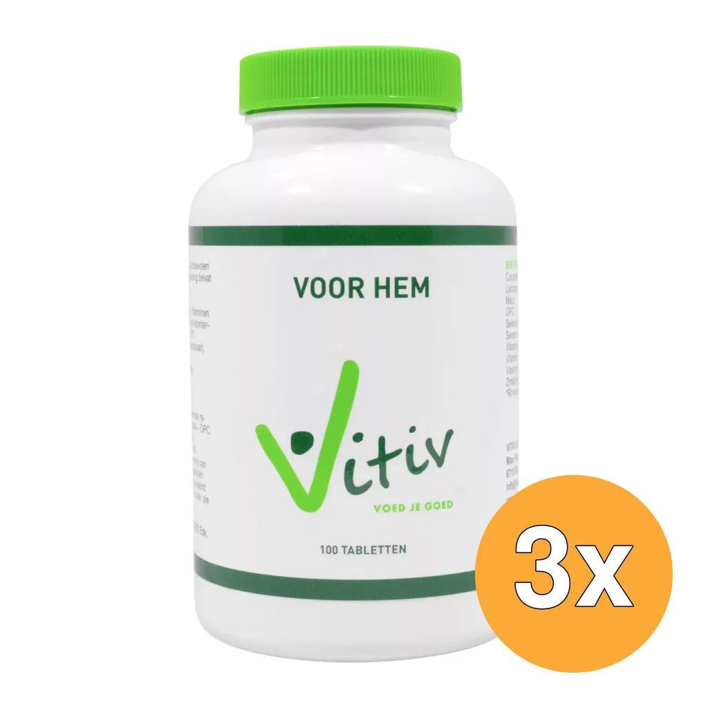 3x Vitiv Voor Hem (100 tabletten)