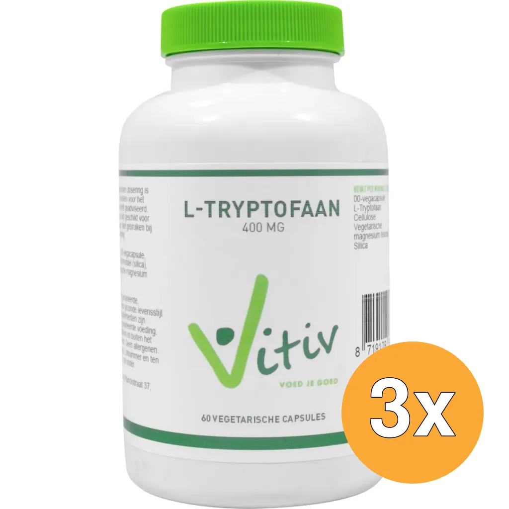 3x Vitiv L-Tryptofaan (60 vega capsules)
