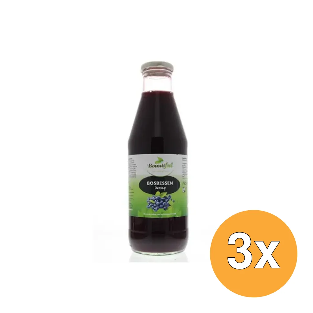 3x Bountiful Bosbessensap (750 ml)