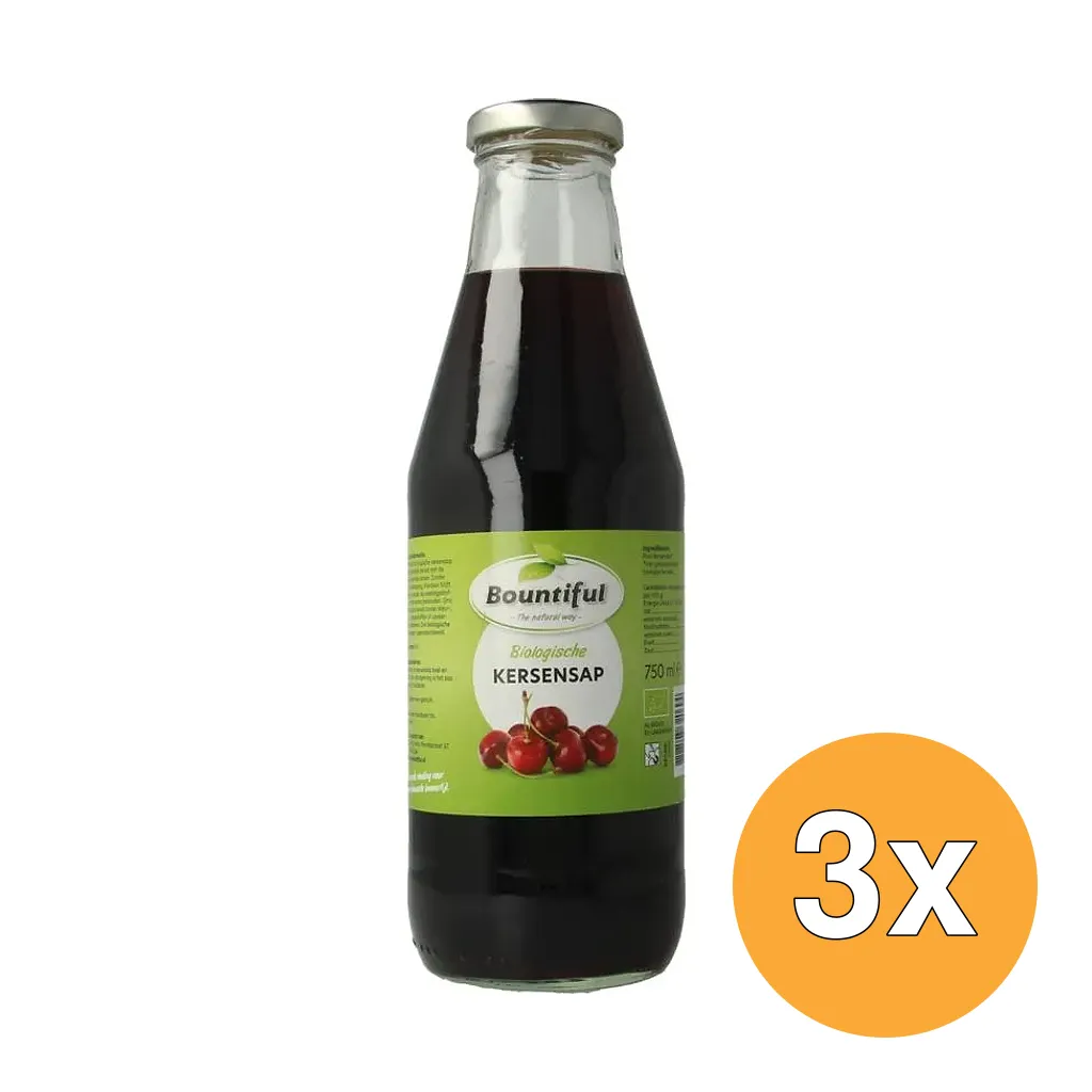 3x Bountiful Kersensap Bio (750 ml)