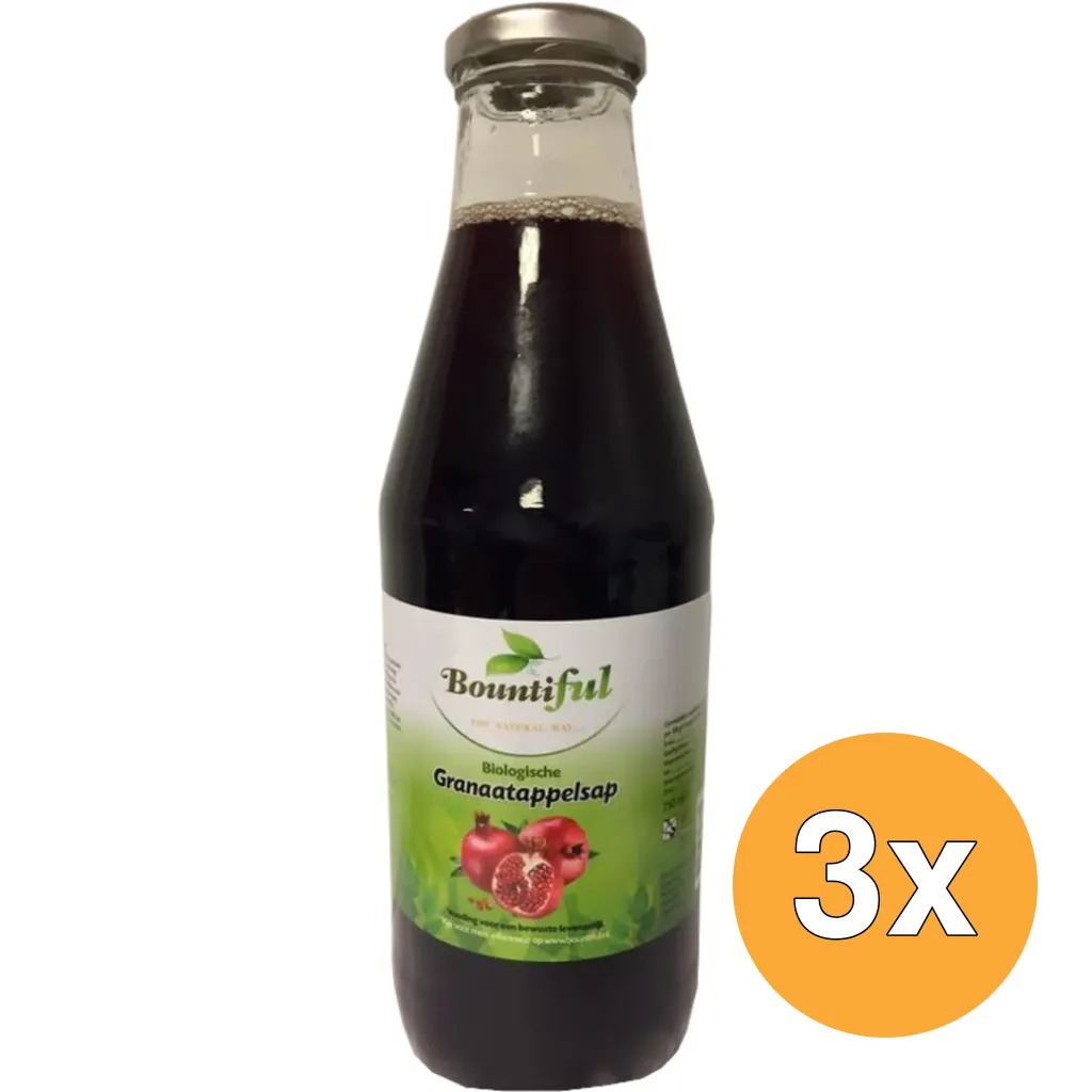 3x Bountifulgranaatappelsap bio (750 ml)