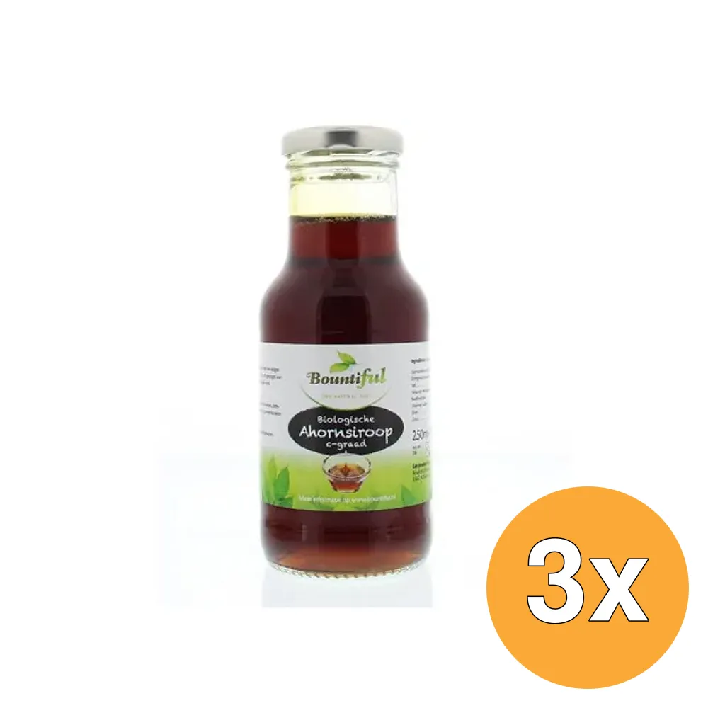 3x Bountiful Ahornsiroop Bio (250 ml)