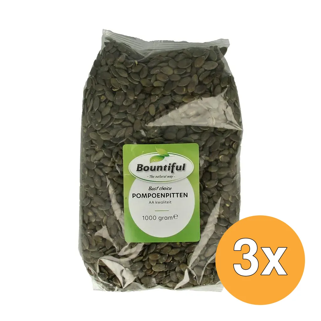 3x Bountiful Pompoenpitten (1000 gr)