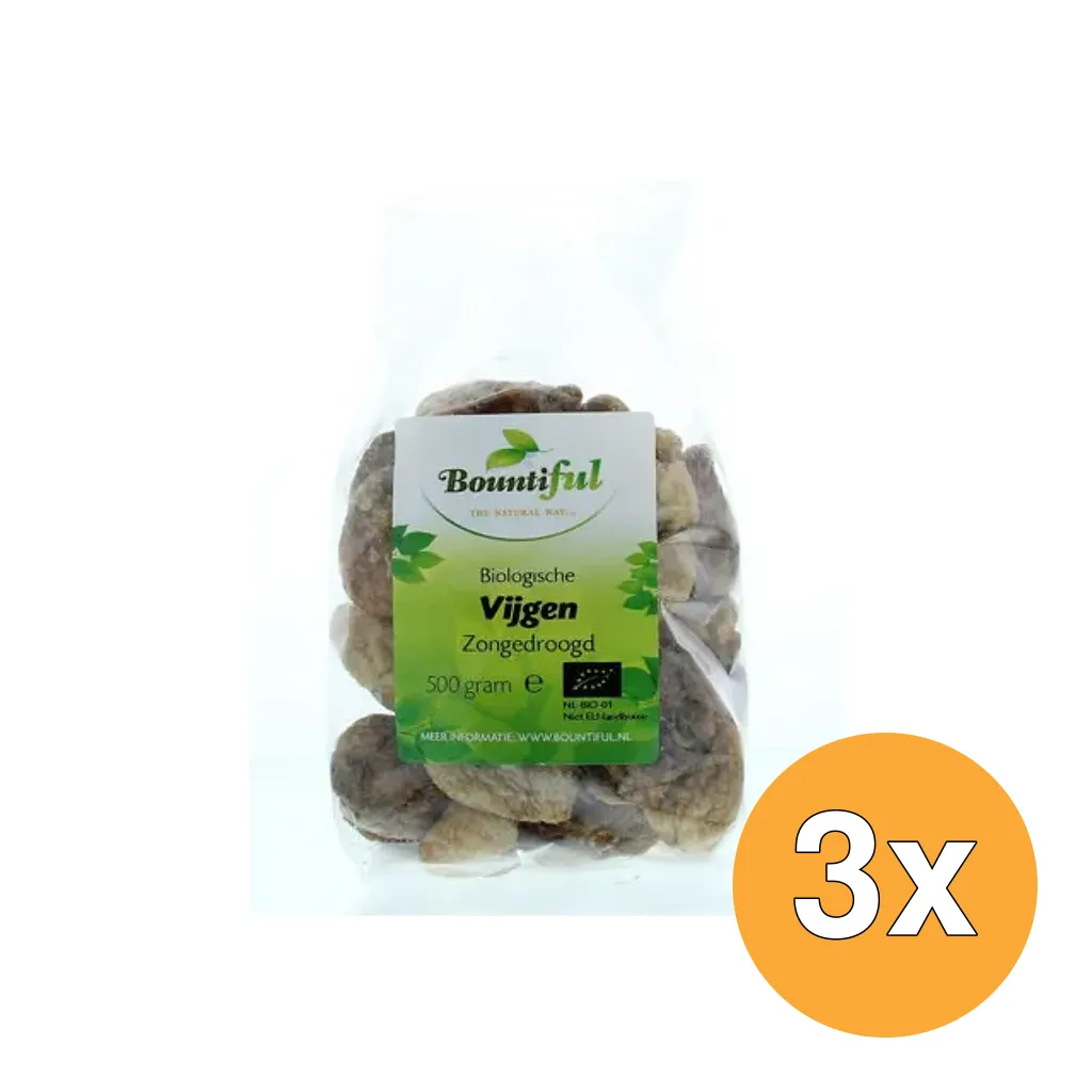 3x Bountiful Vijgen Bio (500 gr)