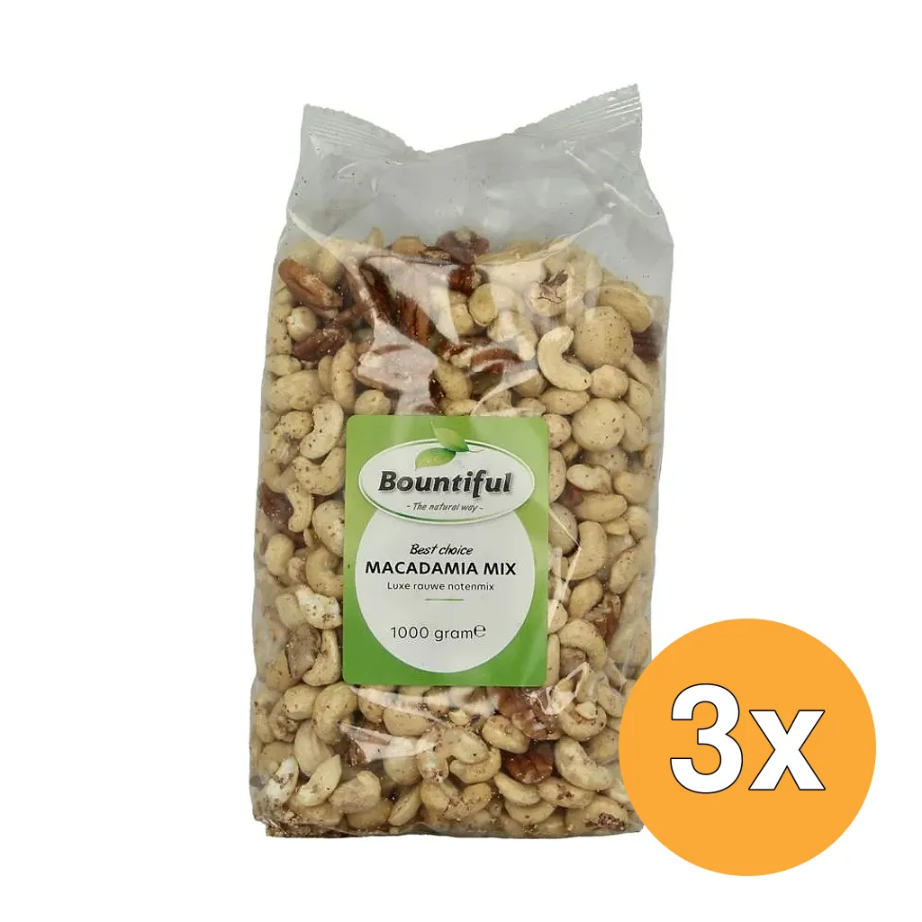 3x Bountiful Macadamia Mix (1000 gr)