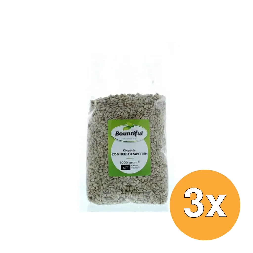 3x Bountiful Zonnebloemenpitten Bio (1000 gr)