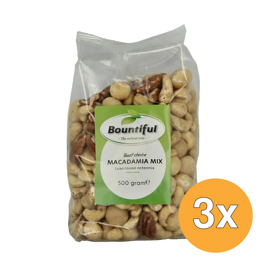 3x Bountiful Macadamia Mix (500 gr)