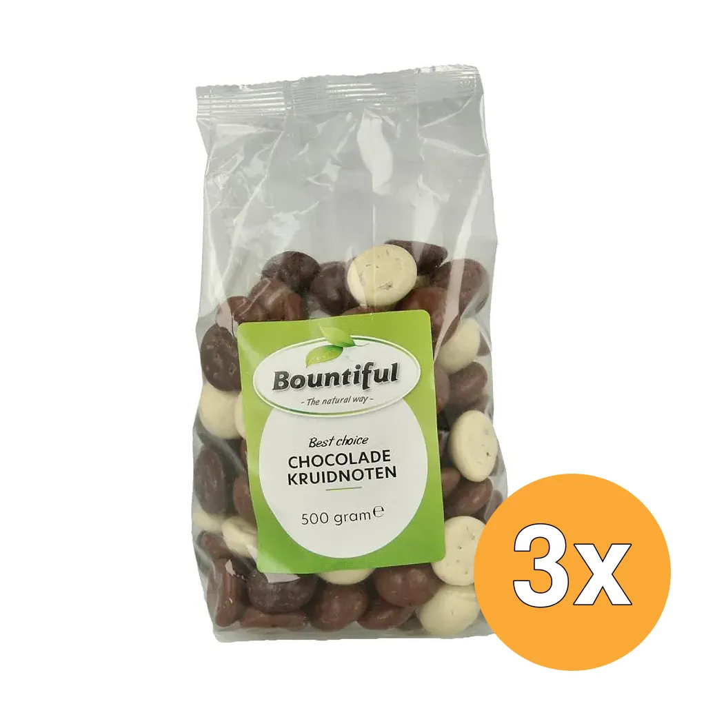 3x Bountiful Chocolade Kruidnoten (500 gr)