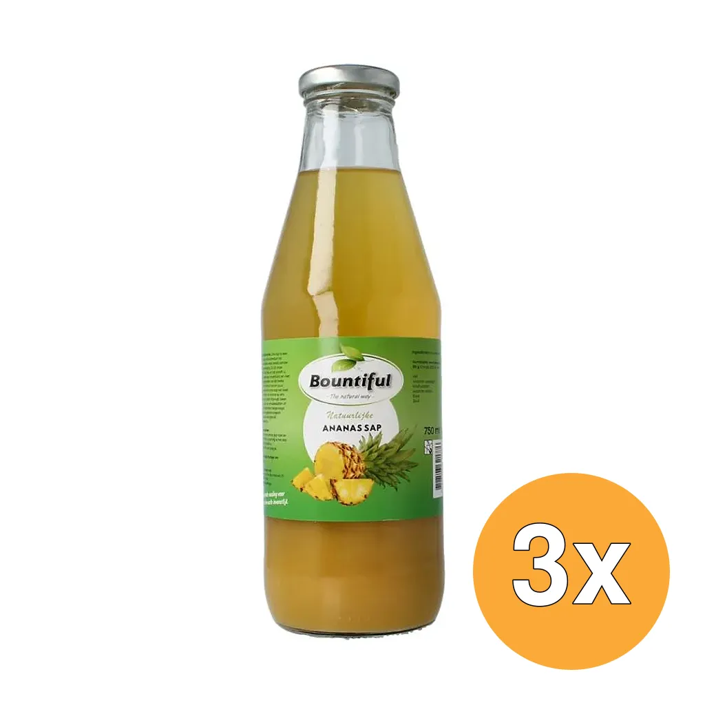 3x Bountiful Ananas Sap (500 ml)
