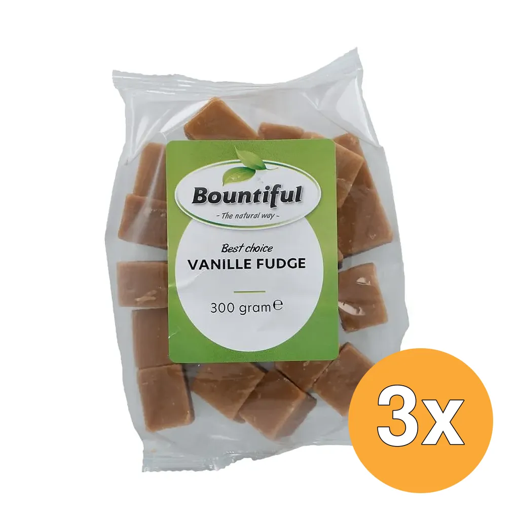3x Bountiful Fudge Vanille (300 gr)