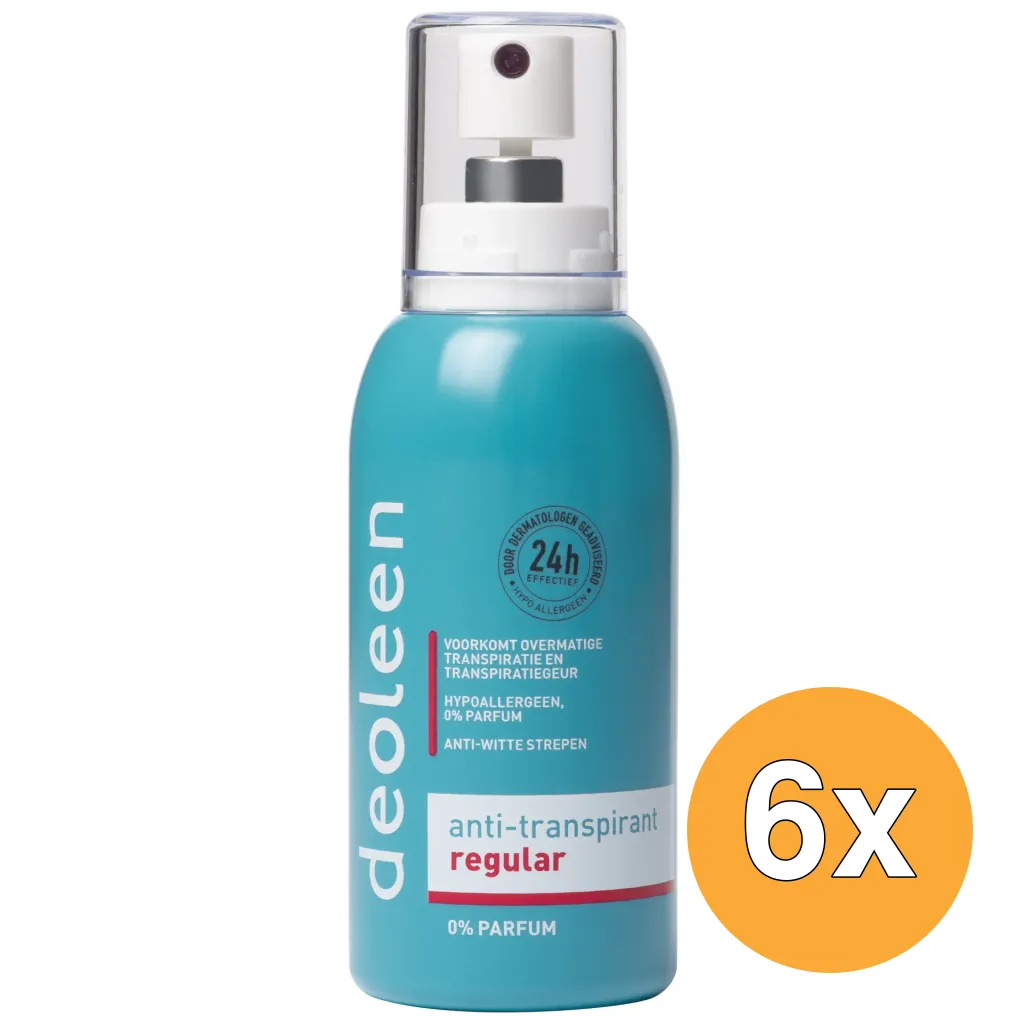 6x Deoleen Verstuiver regular (75 ml)