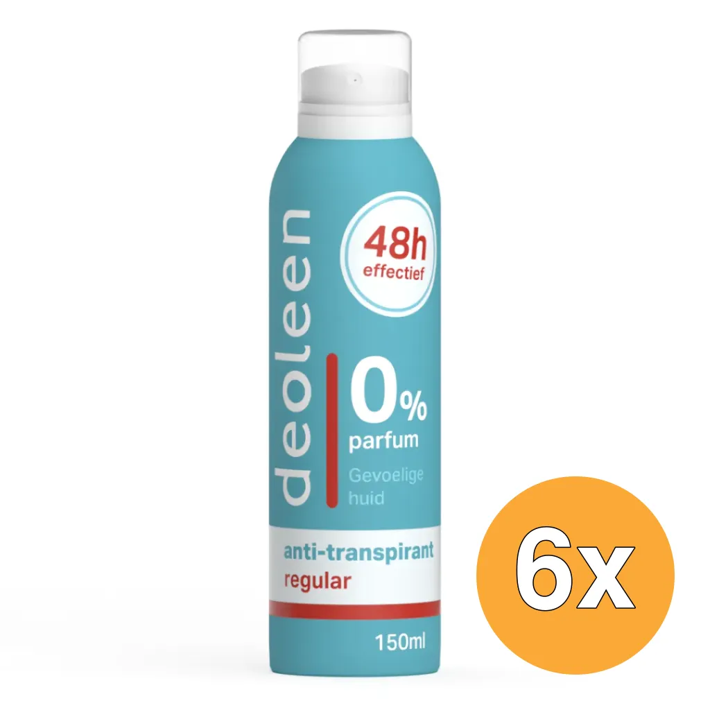 6x Deoleen Satin spray regular (150 ml)