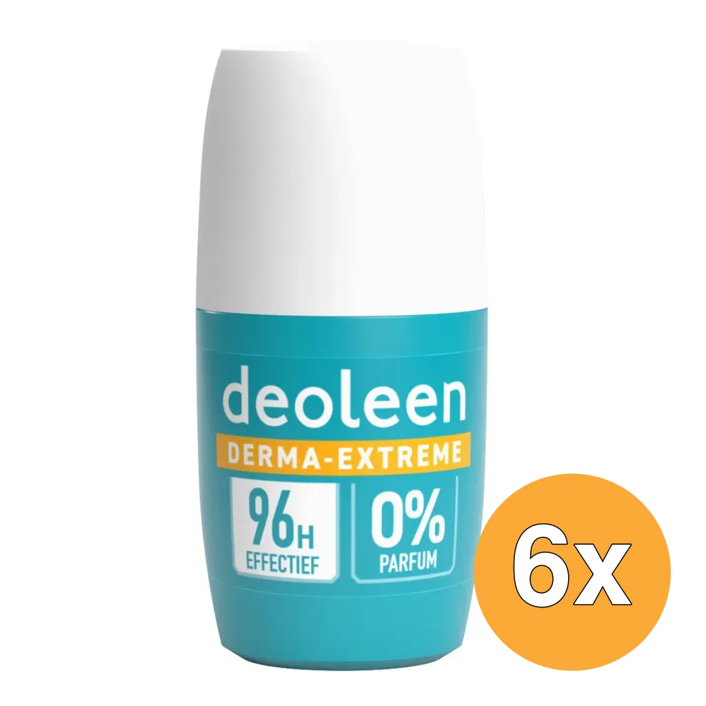 6x Deoleen Derma Extreme 96H Roller (50 ml)
