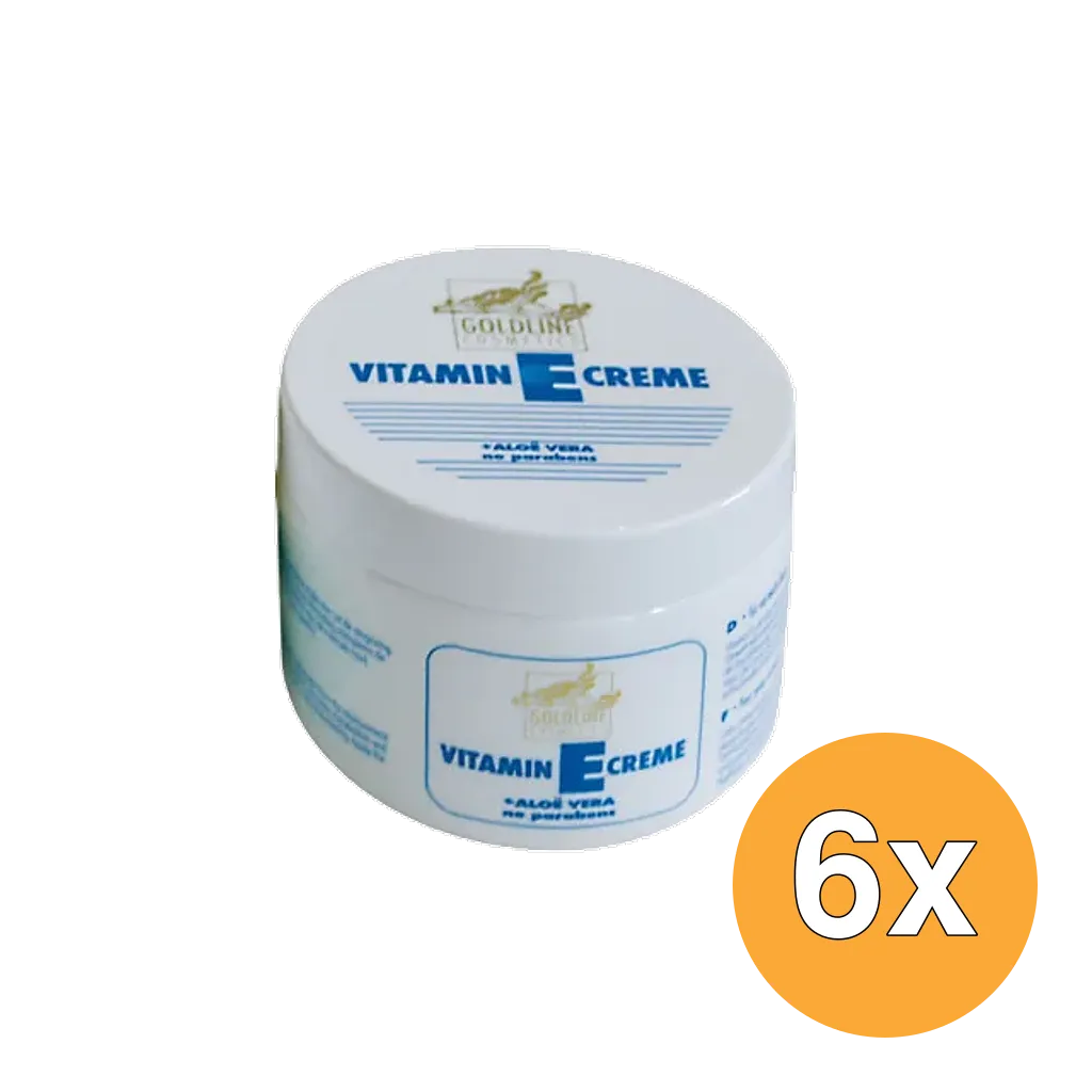 6x Goldline Vitamine E Creme Normale Huid Blauw (250 ml)