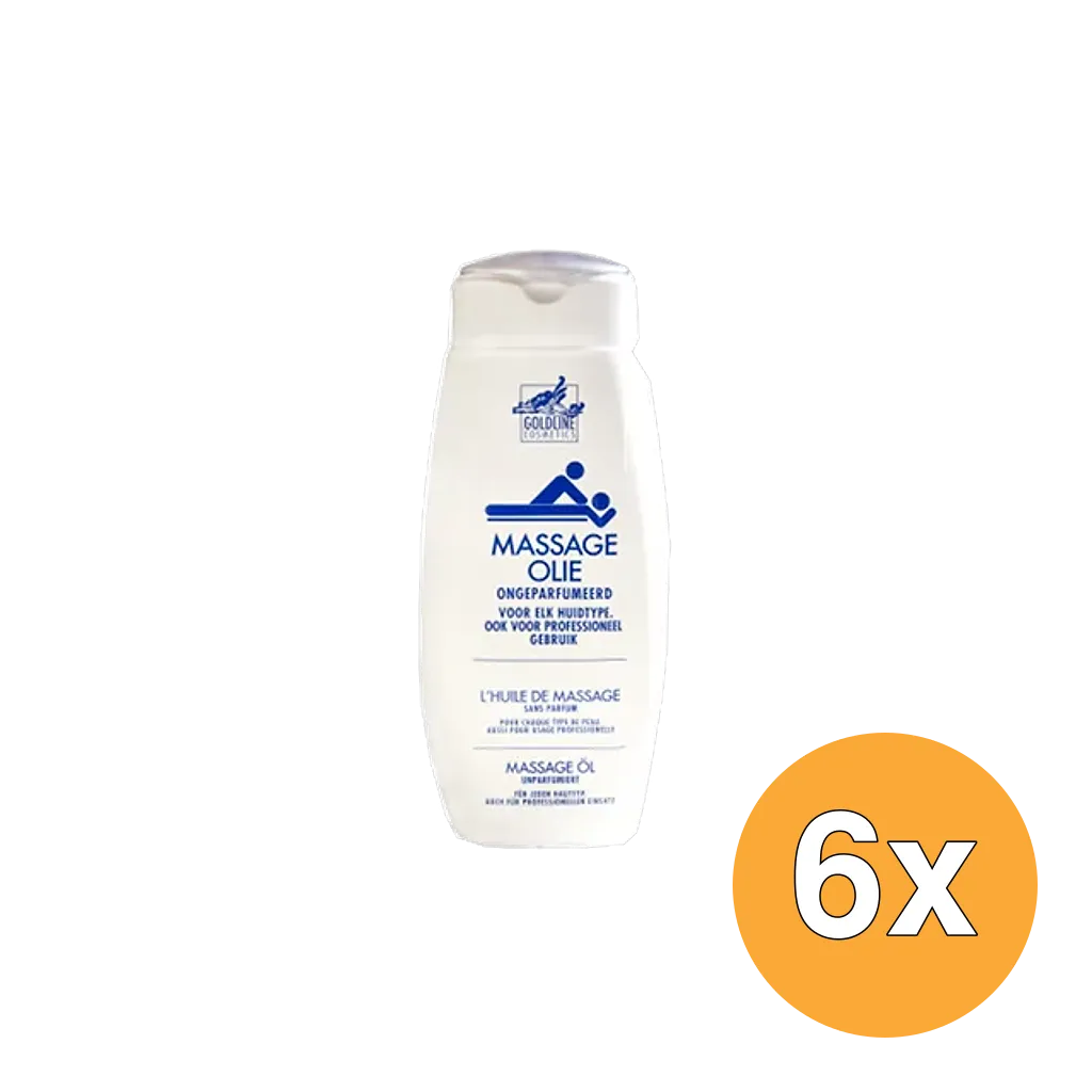 6x Goldline Massage Olie (300 ml)