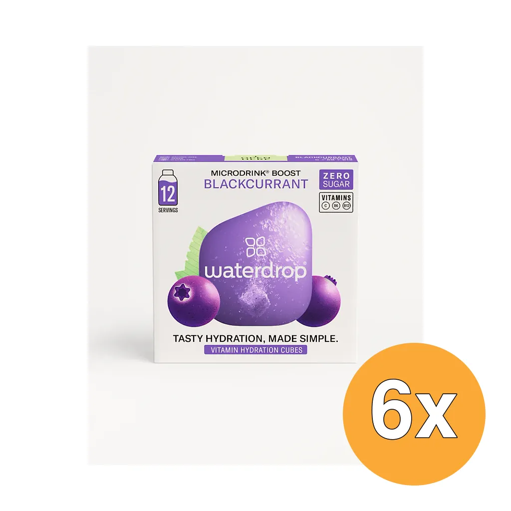6x Waterdrop Microdrink Boost Bruistablet Blackberry (12 stuks)