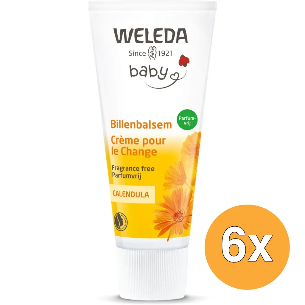 6x WELEDA Calendula Billenbalsem Parfumvrij (75 ml)